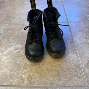 Dr. Martens Black Leather Combat Boots